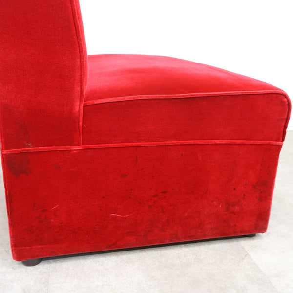 レトロなボックスソファ 2人掛け（ラウンジ・純喫茶）No.11