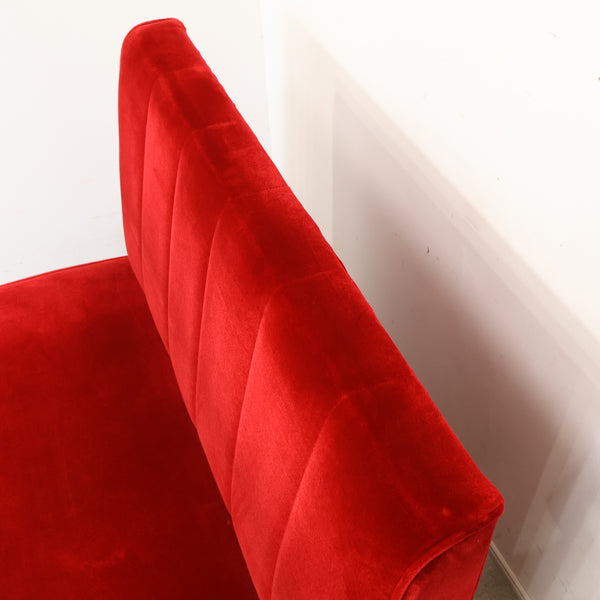 レトロなボックスソファ 2人掛け（ラウンジ・純喫茶）No.12