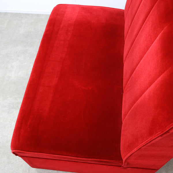 レトロなボックスソファ 2人掛け（ラウンジ・純喫茶）No.12