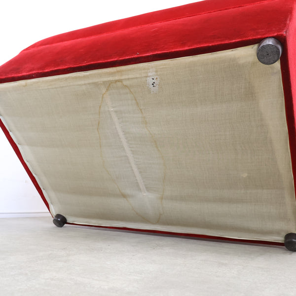 レトロなボックスソファ 2人掛け（ラウンジ・純喫茶）No.12