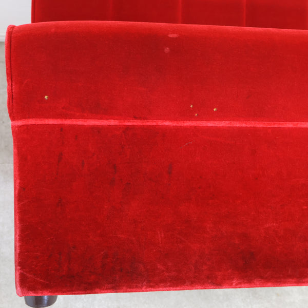 レトロなボックスソファ 2人掛け（ラウンジ・純喫茶）No.12