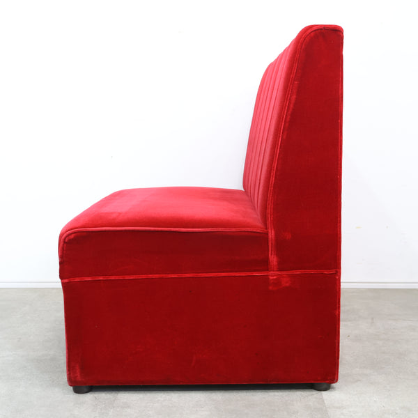 レトロなボックスソファ 2人掛け（ラウンジ・純喫茶）No.12