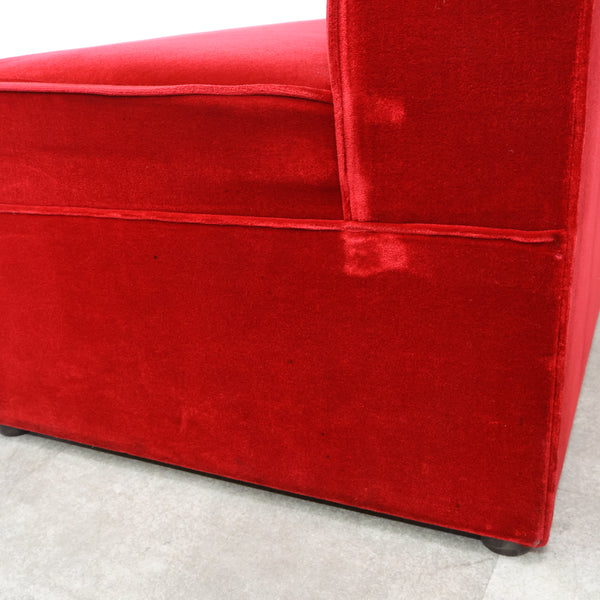 レトロなボックスソファ 2人掛け（ラウンジ・純喫茶）No.12