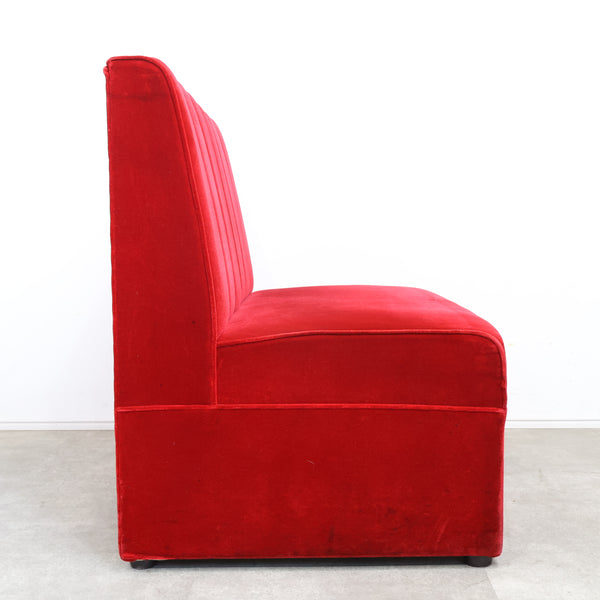 レトロなボックスソファ 2人掛け（ラウンジ・純喫茶）No.12