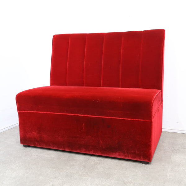 レトロなボックスソファ 2人掛け（ラウンジ・純喫茶）No.13