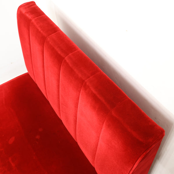 レトロなボックスソファ 2人掛け（ラウンジ・純喫茶）No.13