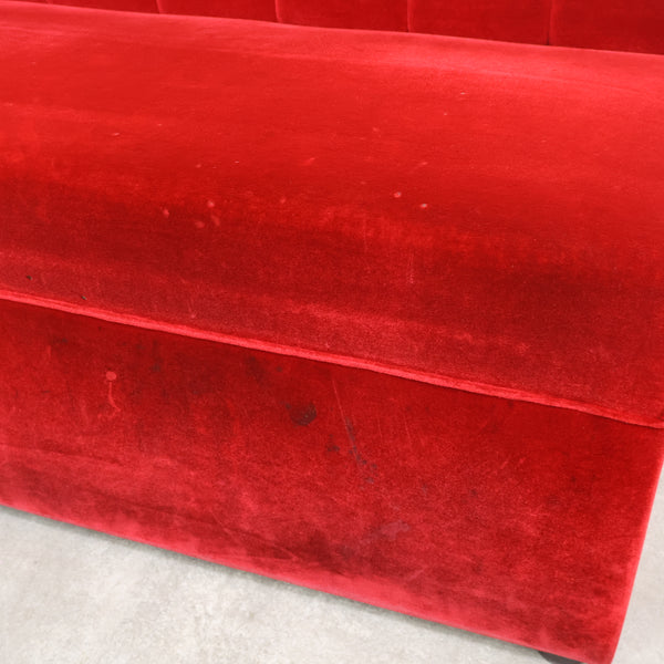 レトロなボックスソファ 2人掛け（ラウンジ・純喫茶）No.13