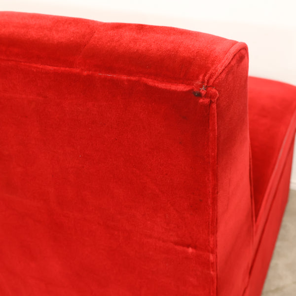 レトロなボックスソファ 2人掛け（ラウンジ・純喫茶）No.13