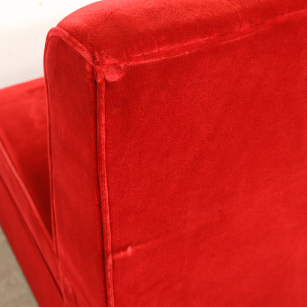 レトロなボックスソファ 2人掛け（ラウンジ・純喫茶）No.13