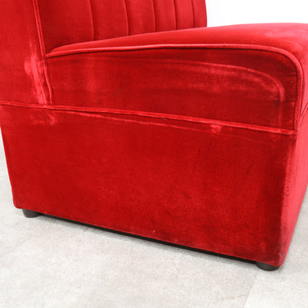 レトロなボックスソファ 2人掛け（ラウンジ・純喫茶）No.13