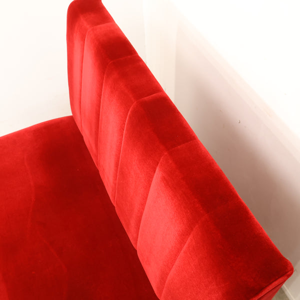 レトロなボックスソファ 2人掛け（ラウンジ・純喫茶）No.14