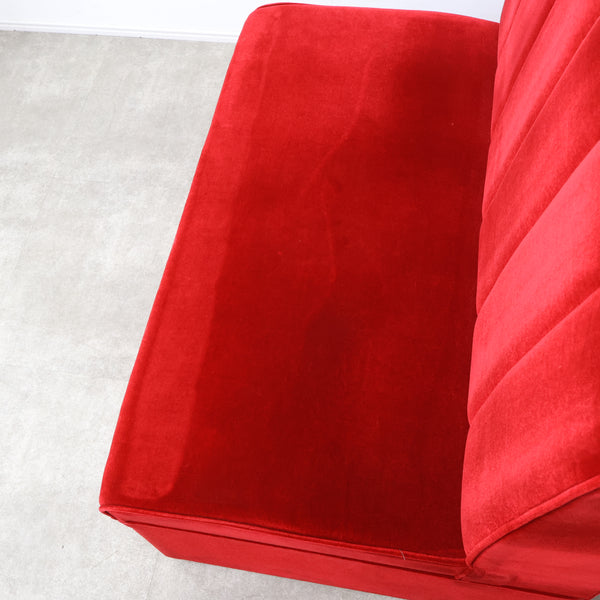 レトロなボックスソファ 2人掛け（ラウンジ・純喫茶）No.14