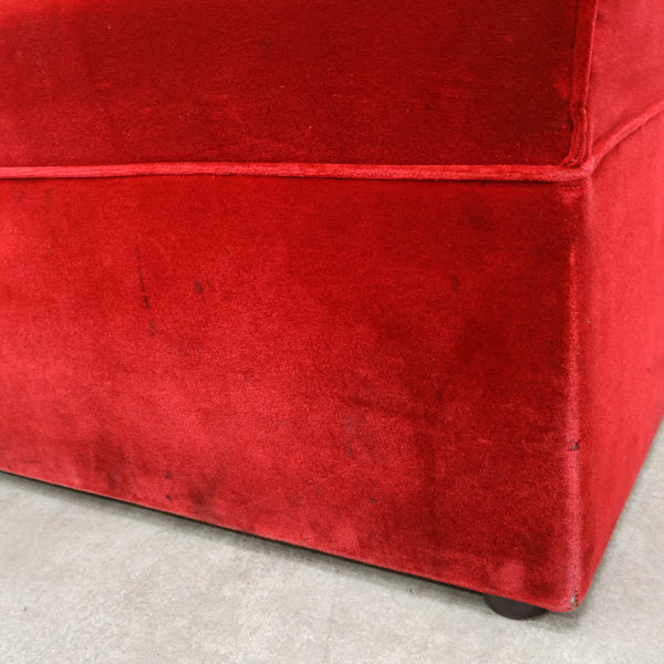 レトロなボックスソファ 2人掛け（ラウンジ・純喫茶）No.14