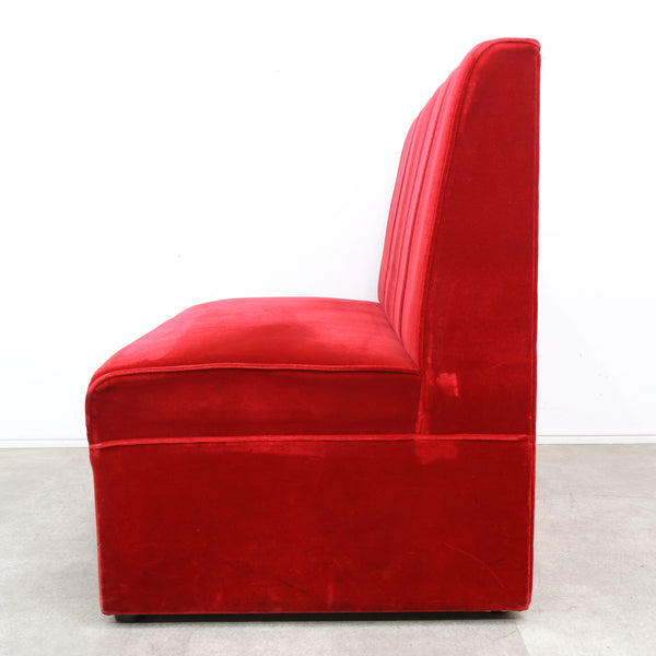 レトロなボックスソファ 2人掛け（ラウンジ・純喫茶）No.14