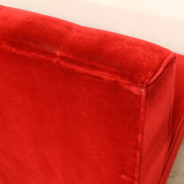 レトロなボックスソファ 2人掛け（ラウンジ・純喫茶）No.14