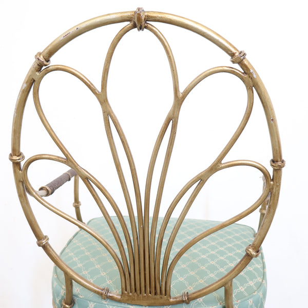 アイアンのエレガントなアームチェア No.1