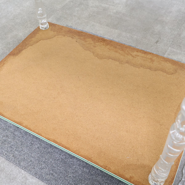 花がらグリーンのキッチンワゴン