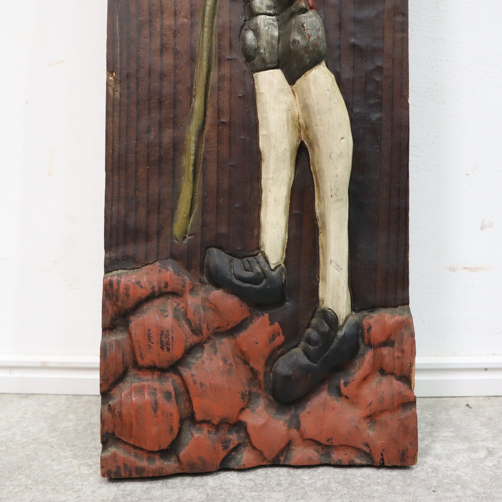ドン・キホーテモチーフの木彫りの壁掛けオブジェ スペイン製 – BANUL