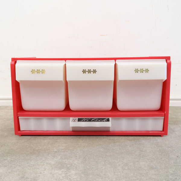 レトロポップな調味料入れ・スパイスラック