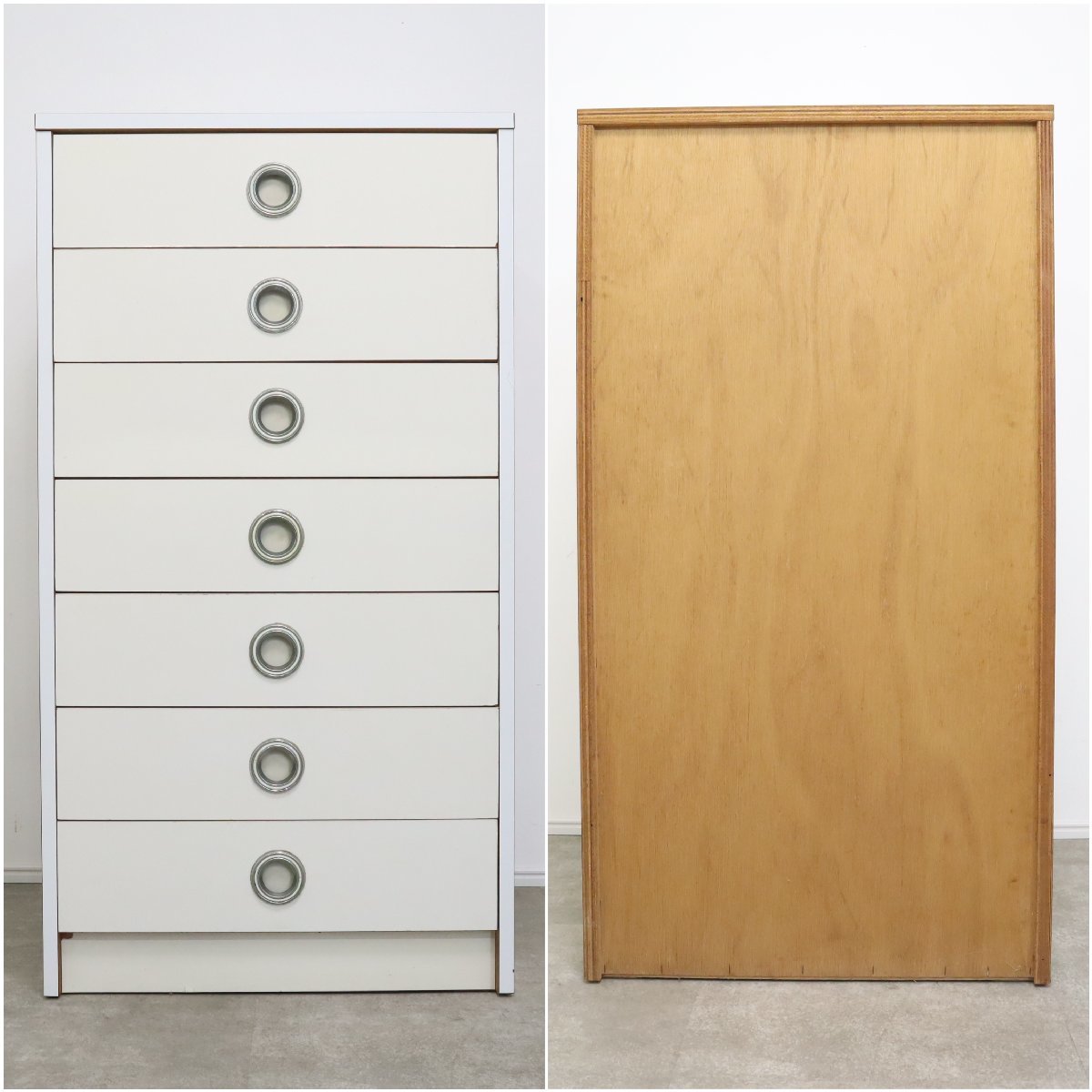 レトロポップなホワイトチェスト・洋服タンス – バナルオンライン