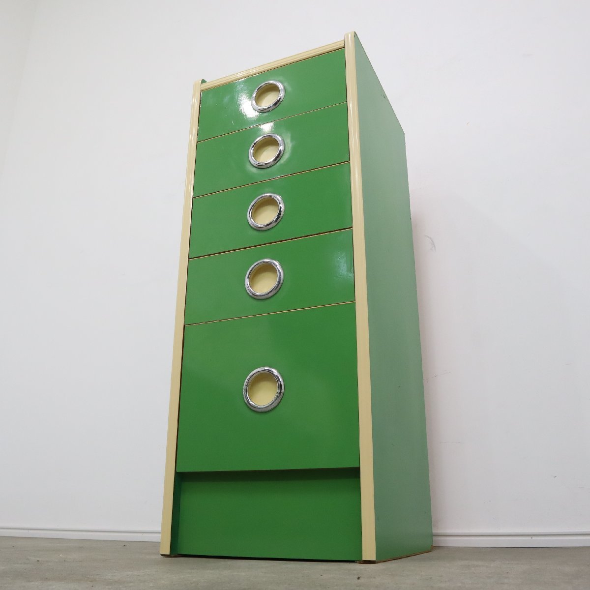 レトロポップなグリーンのチェスト・小物収納 – バナルオンライン
