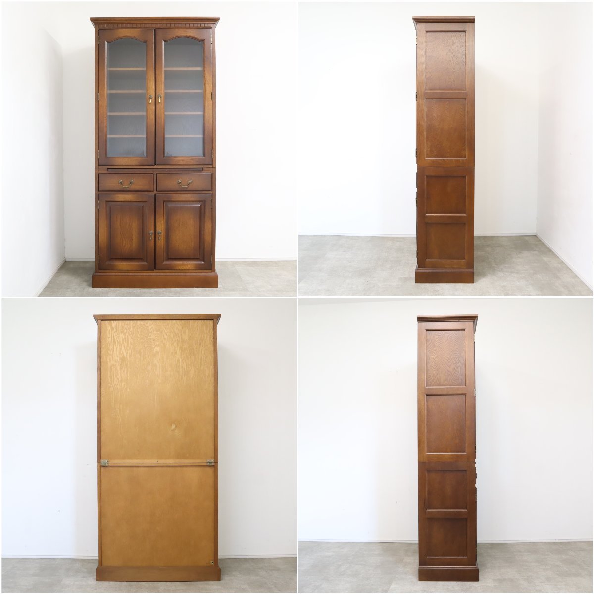 飛騨産業　キツツキ　食器棚 飛騨産業キツツキ 森のことば 食器棚カップボード買取のアドア