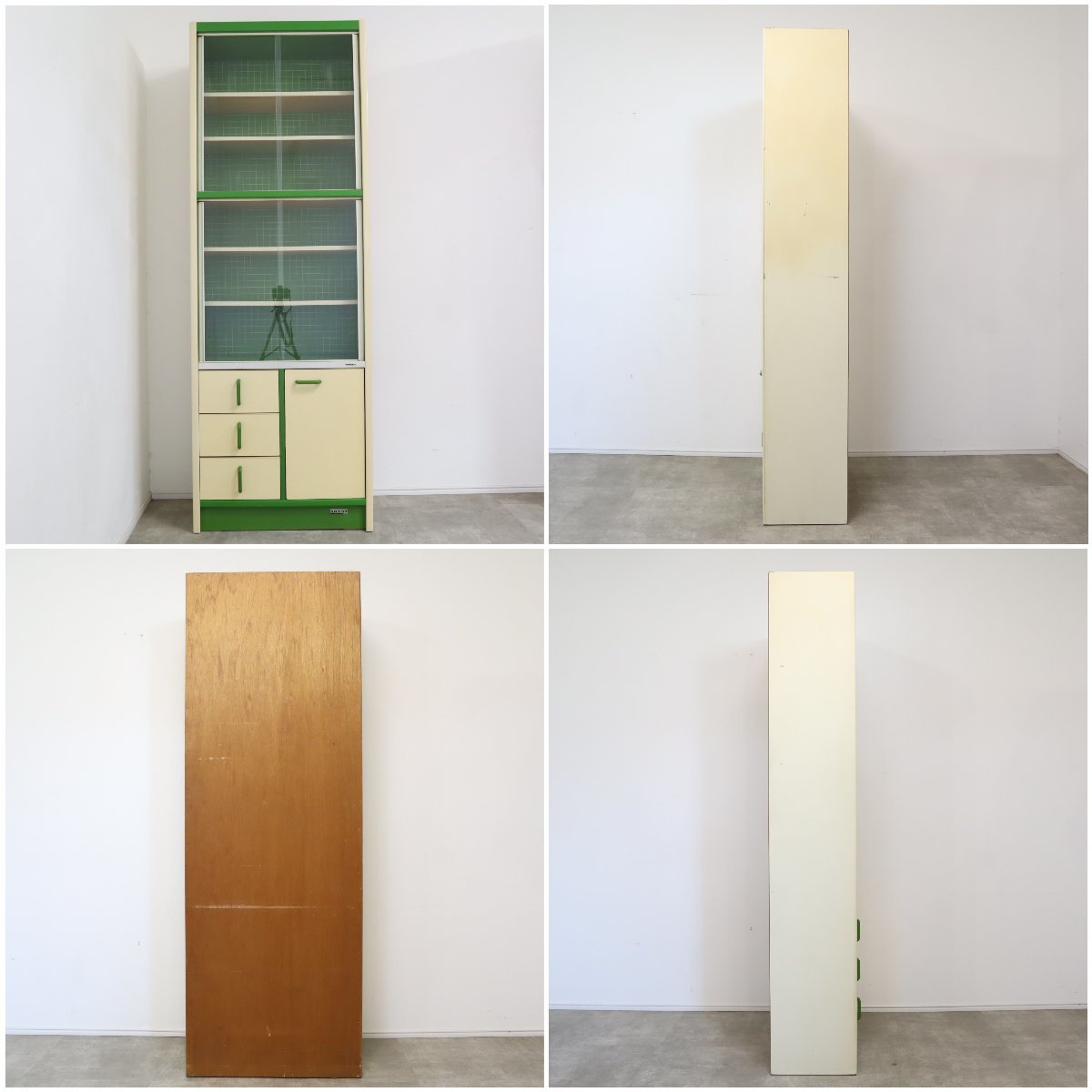 格子模様が可愛い！レトロポップな食器棚 – バナルオンラインショップ