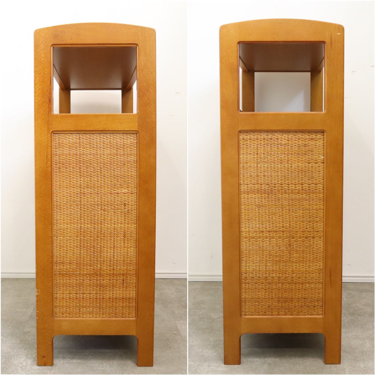 カリモク家具/ラタン(籐)を使用した電話台 – バナルオンラインショップ