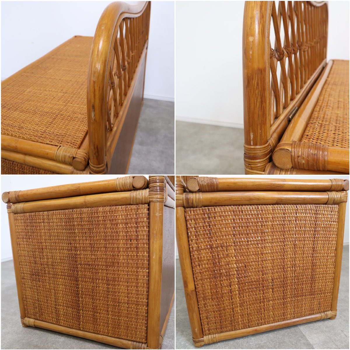 使い方いろいろ！ラタンの収納付きベンチ – バナルオンライン