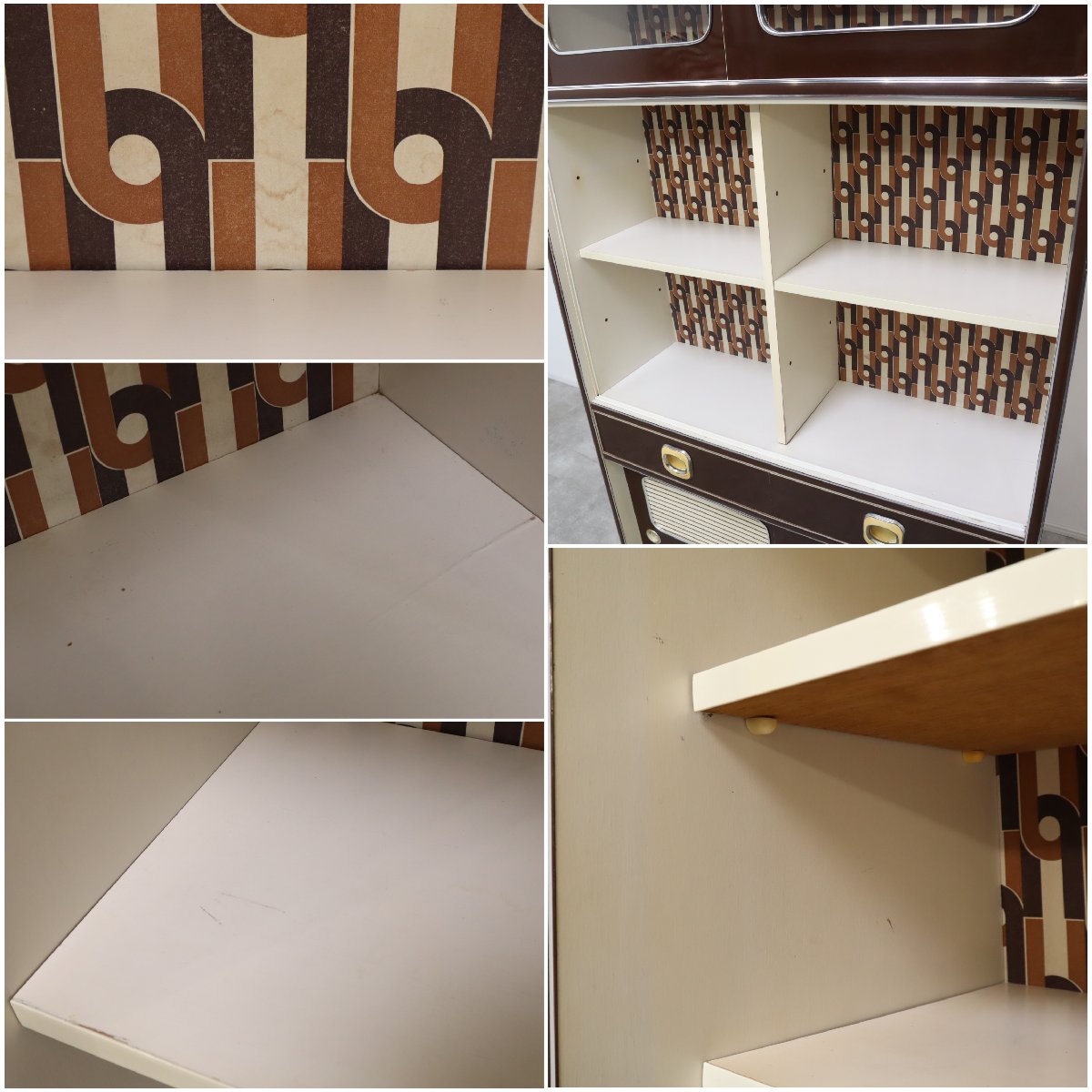 昭和レトロ　Sunnyサニー食器棚　飾り棚　茶箪笥　レトロポップ 昭和レトロ 食器棚 飾り棚 レトロポップ - メルカリ