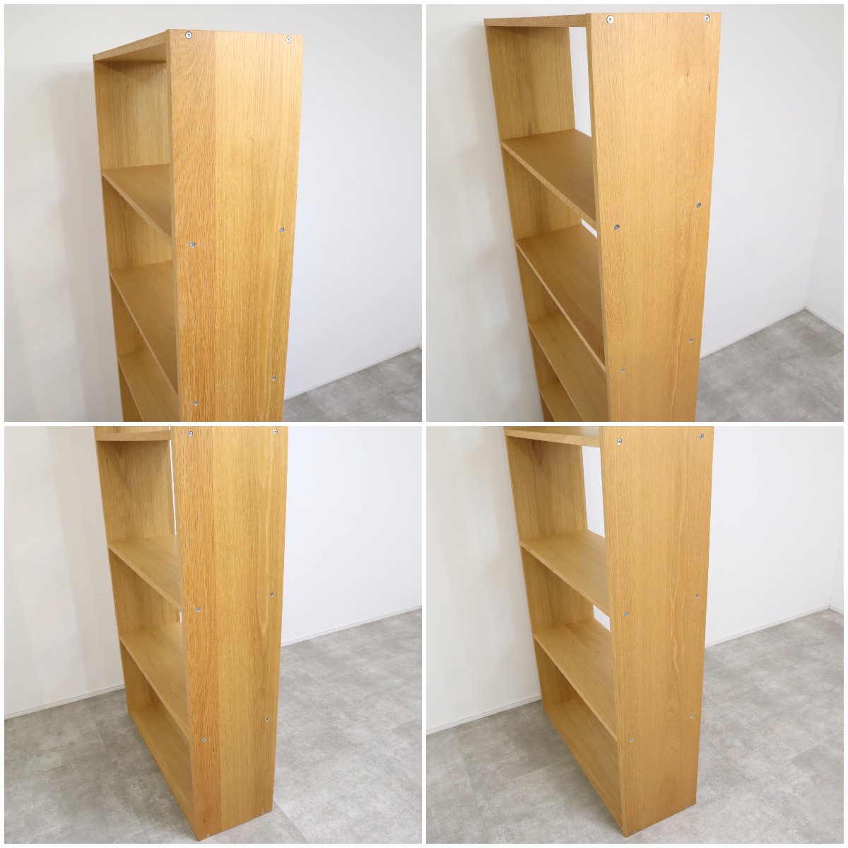 MUJI 無印良品 スタッキングシェルフ オープンラック 収納家具 D077 スタッキングシェルフ・3段・オーク材 | 無印良品