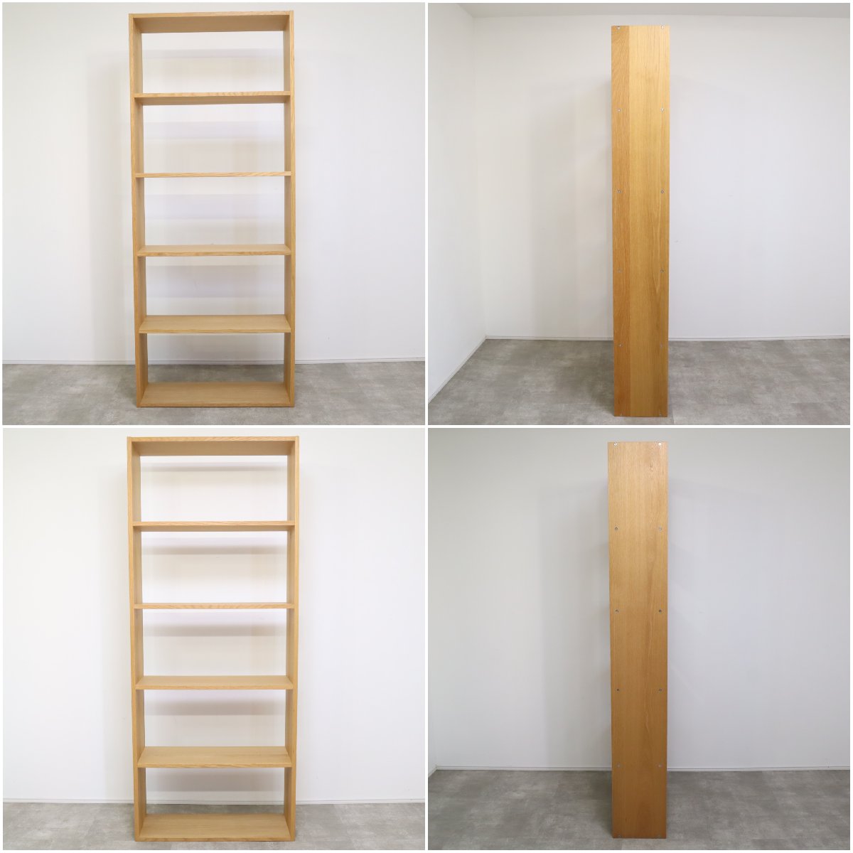 MUJI 無印良品 スタッキングシェルフ オープンラック 収納家具 D077 スタッキングシェルフ・5段・ウォールナット材 | 無印良品