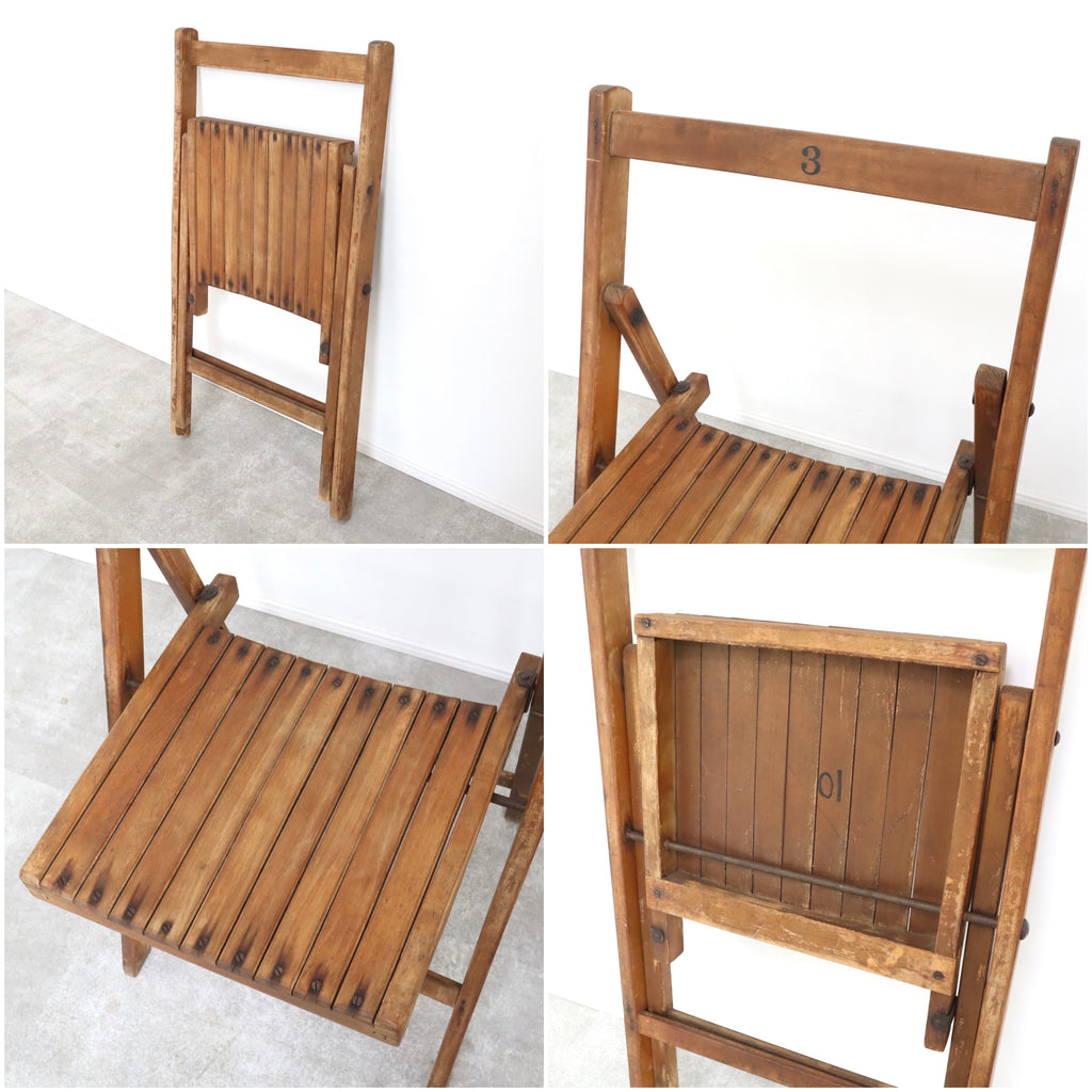 直販大阪フォールディングチェア ヴィンテージ 木製 椅子 テラスチェア 折りたたみチェア 木製フレーム