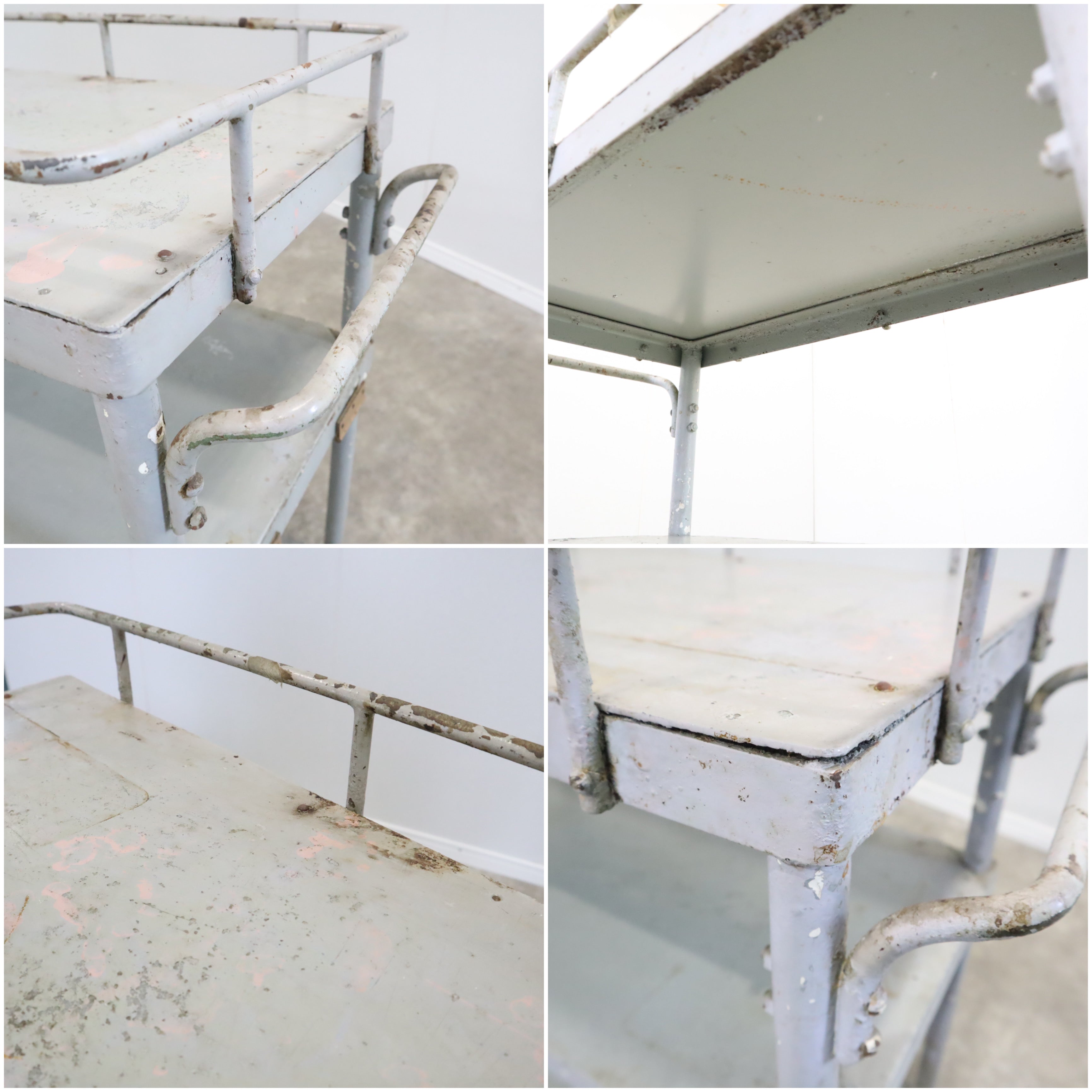 アイアンワゴン ヴィンテージ 作業台 ワゴンテーブル レトロ