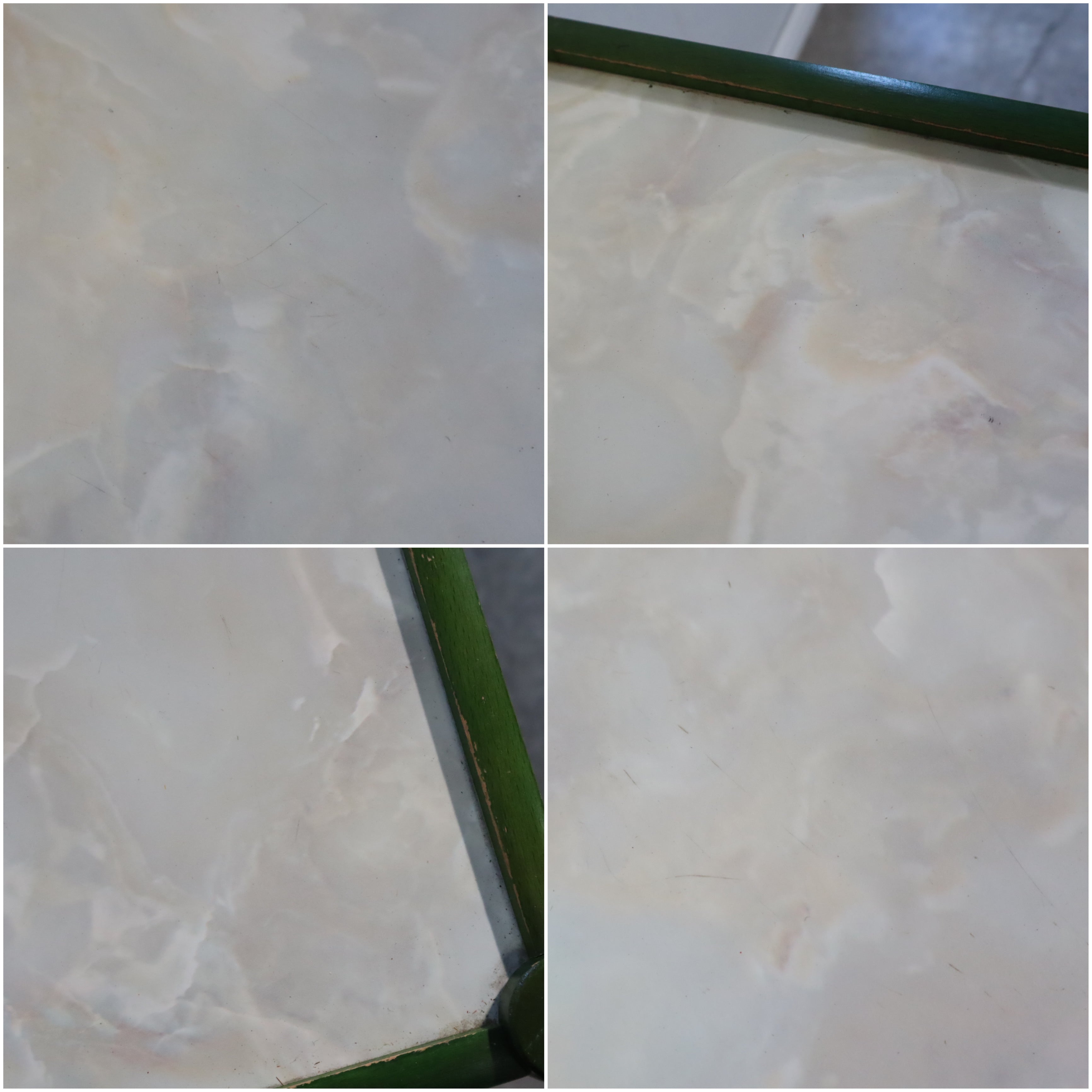 【レア品】ダークグリーン サイドテーブル レトロ　昭和 昭和レトロ アイアン デコラテーブル サイドテーブル グリーン