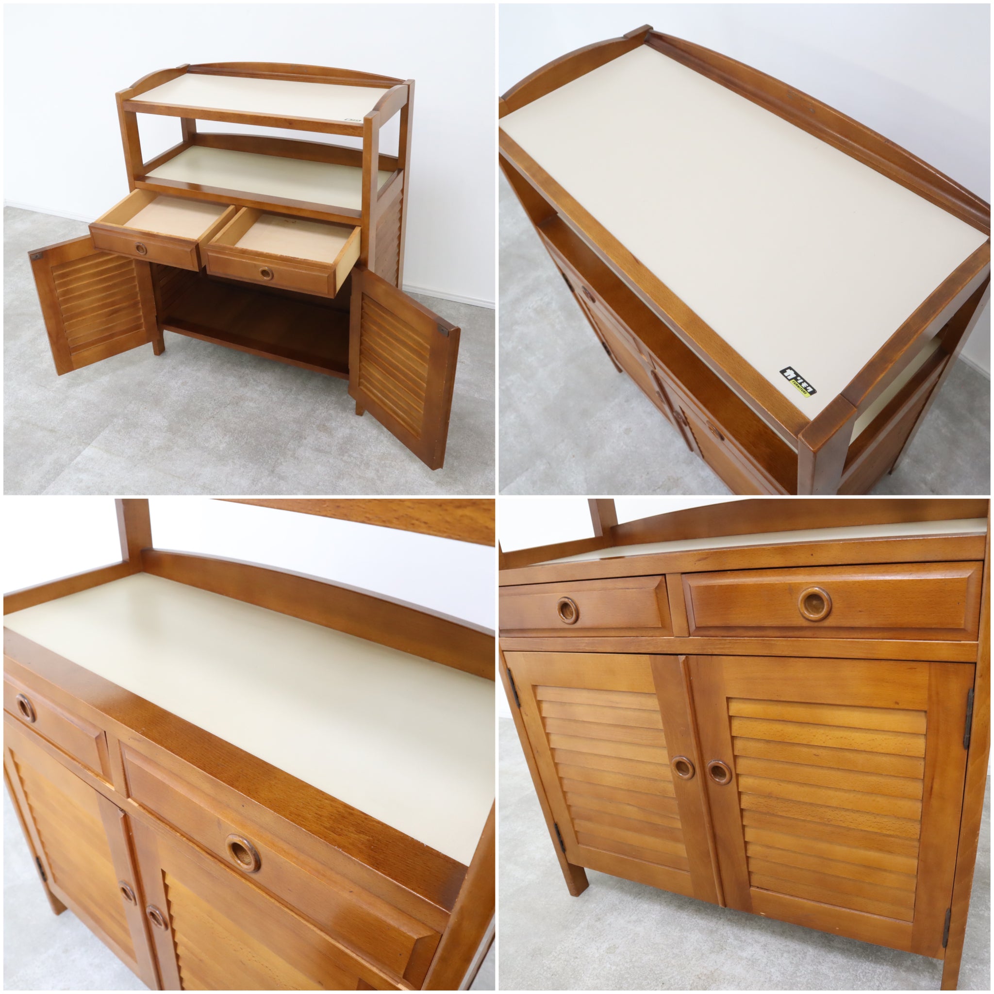 karimoku 木製電話台 4段引き出し付き　引き取り可能 カリモク家具 カリモク マルチチェスト 木製 電話台 おしゃれ