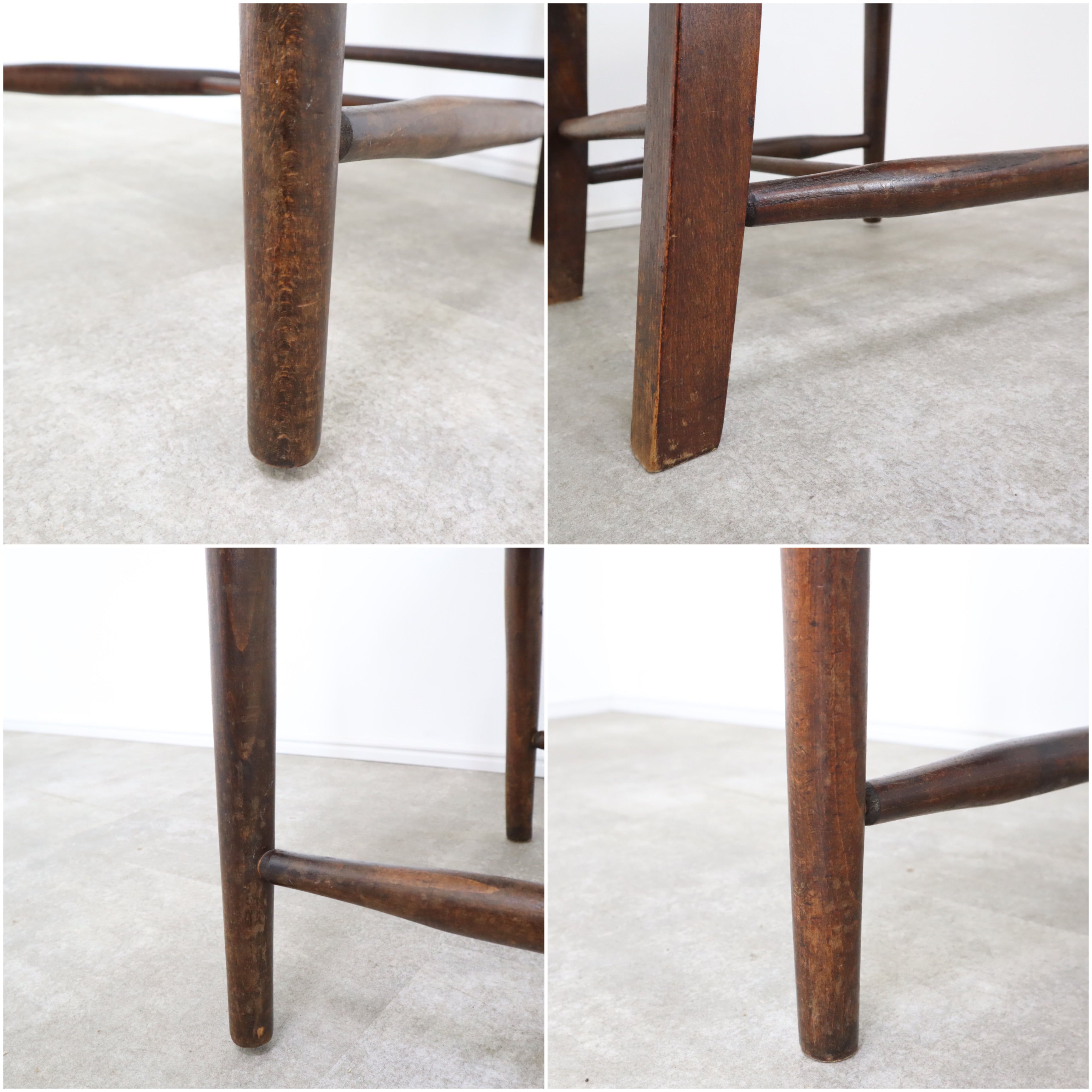 アンティーク チャーチチェア 教会 椅子 木製 ダイニングチェア 英国