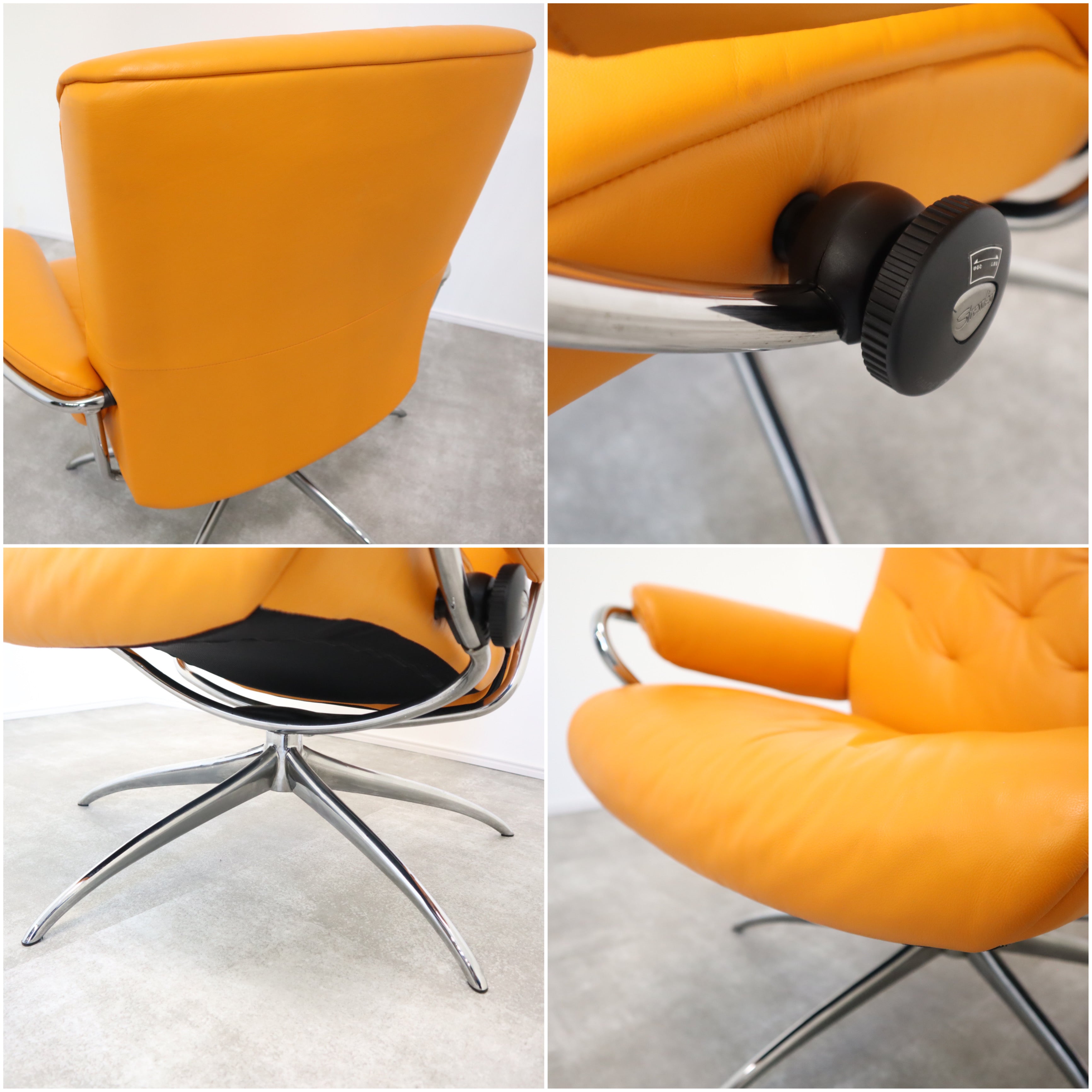 美品 EKONES Metro low メトロ リクライニング 回転 ソファ Ekornes】エコーネス Stressless ストレスレス Metro Low Back