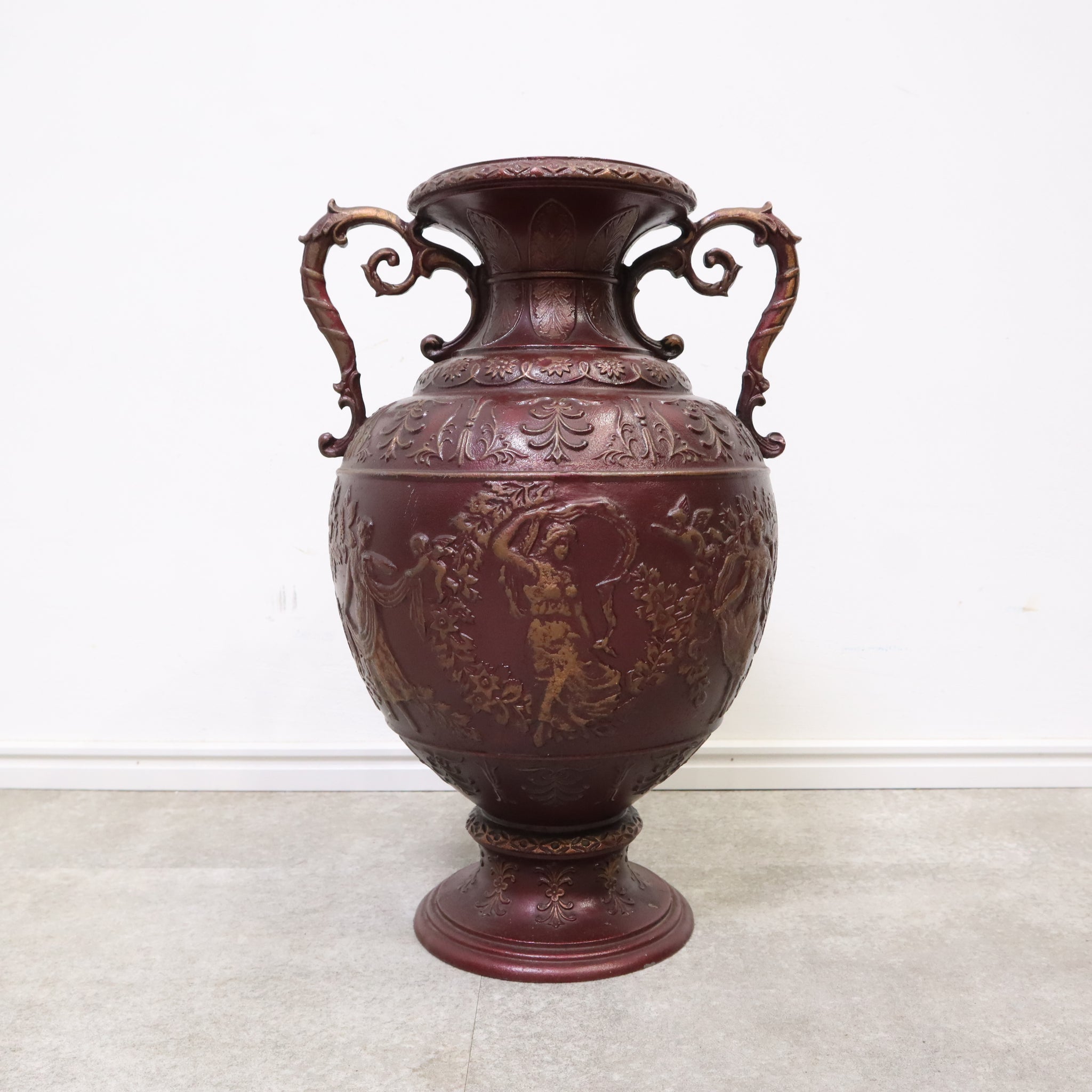 ☆西洋アンティーク 美術品 女性が描かれた壺☆ ☆西洋アンティーク 美術品 女性が描かれた壺☆