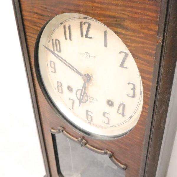 ヴィンテージ ボンボン時計 壁掛け時計 ディスプレイ 昭和レトロ 精工舎 振り子時計【EC1101】