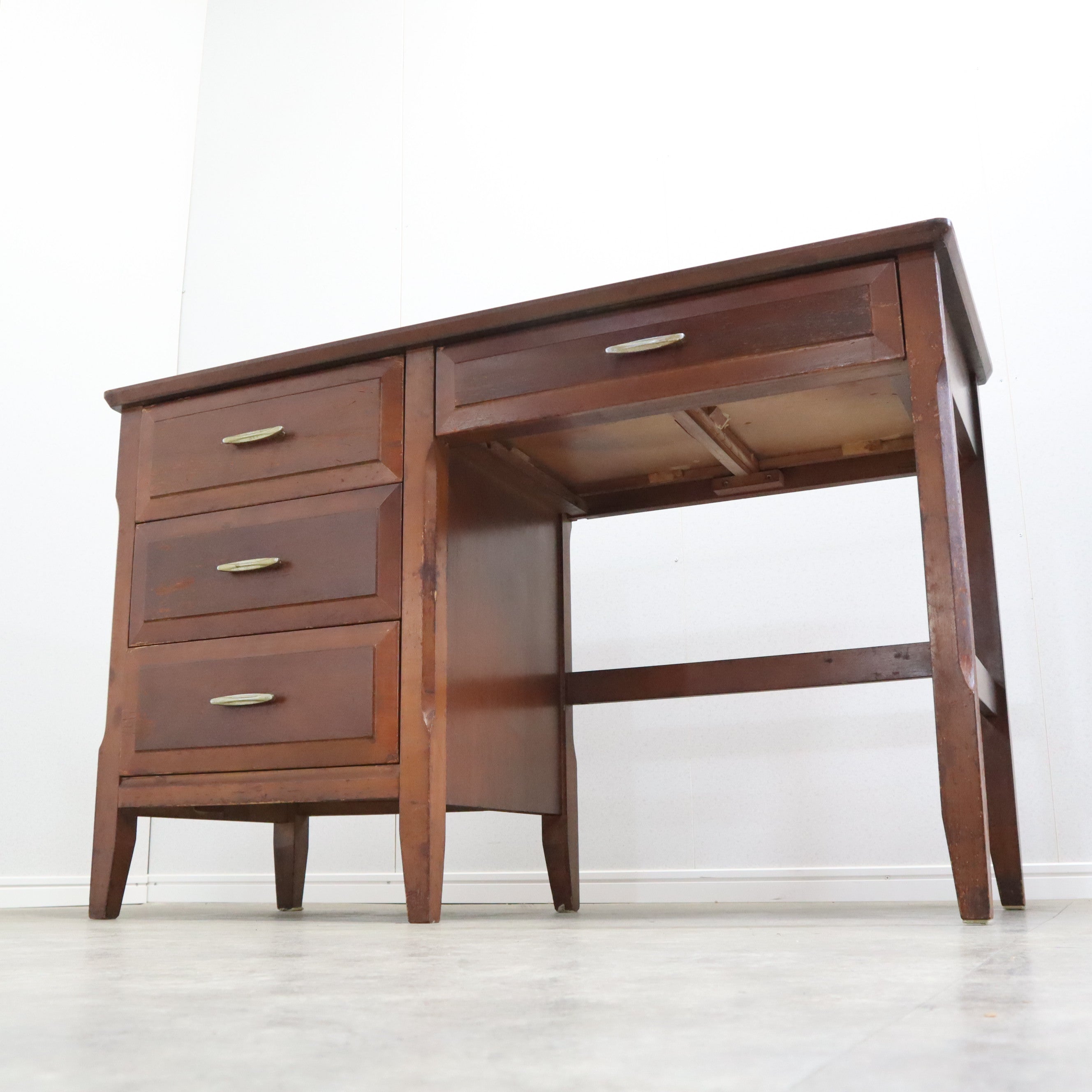 60's 米軍払い下げ USビンテージ デスクパシフィックファニチャーpls メープルデスク 米軍払い下げ 1960年代 デスクのみ GILLESPIE製 希少