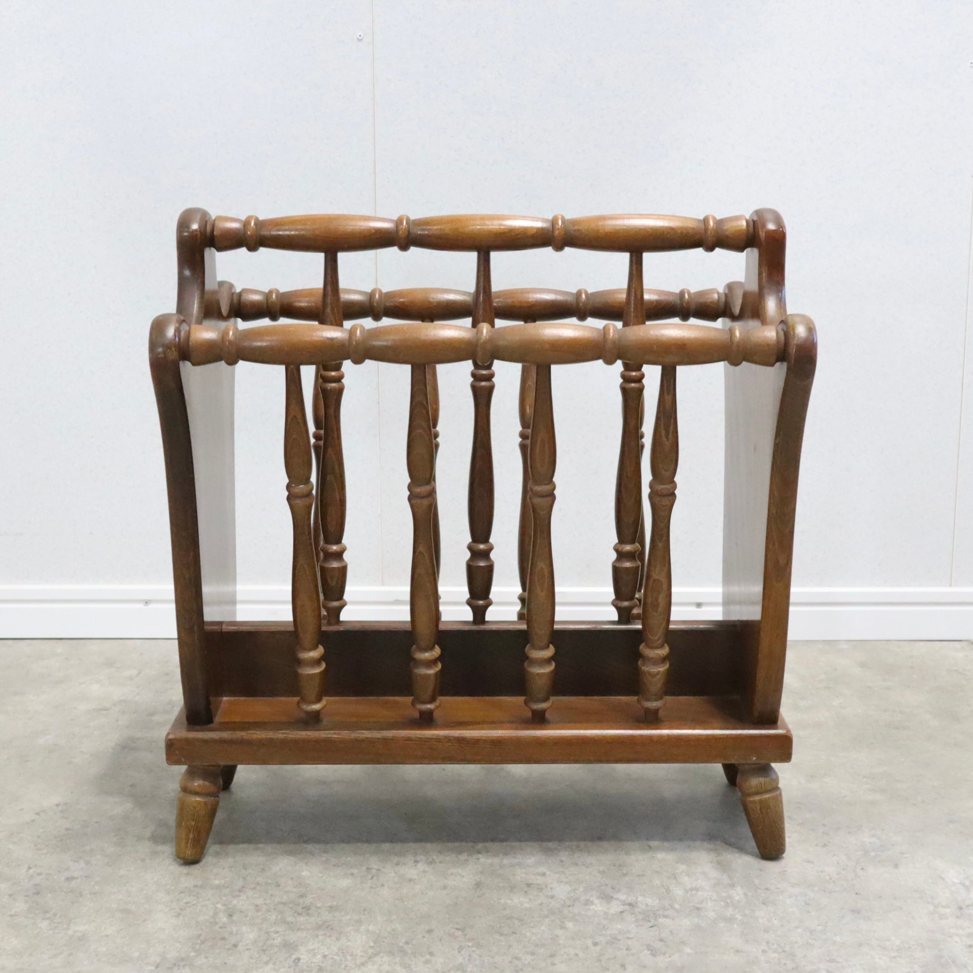 飛騨産業/キツツキマーク マガジンラック ヴィンテージ 木製 本