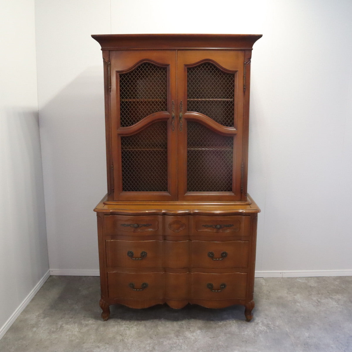 アメリカンヴィンテージ 飾り棚 食器棚 キッチン 書斎 リビング