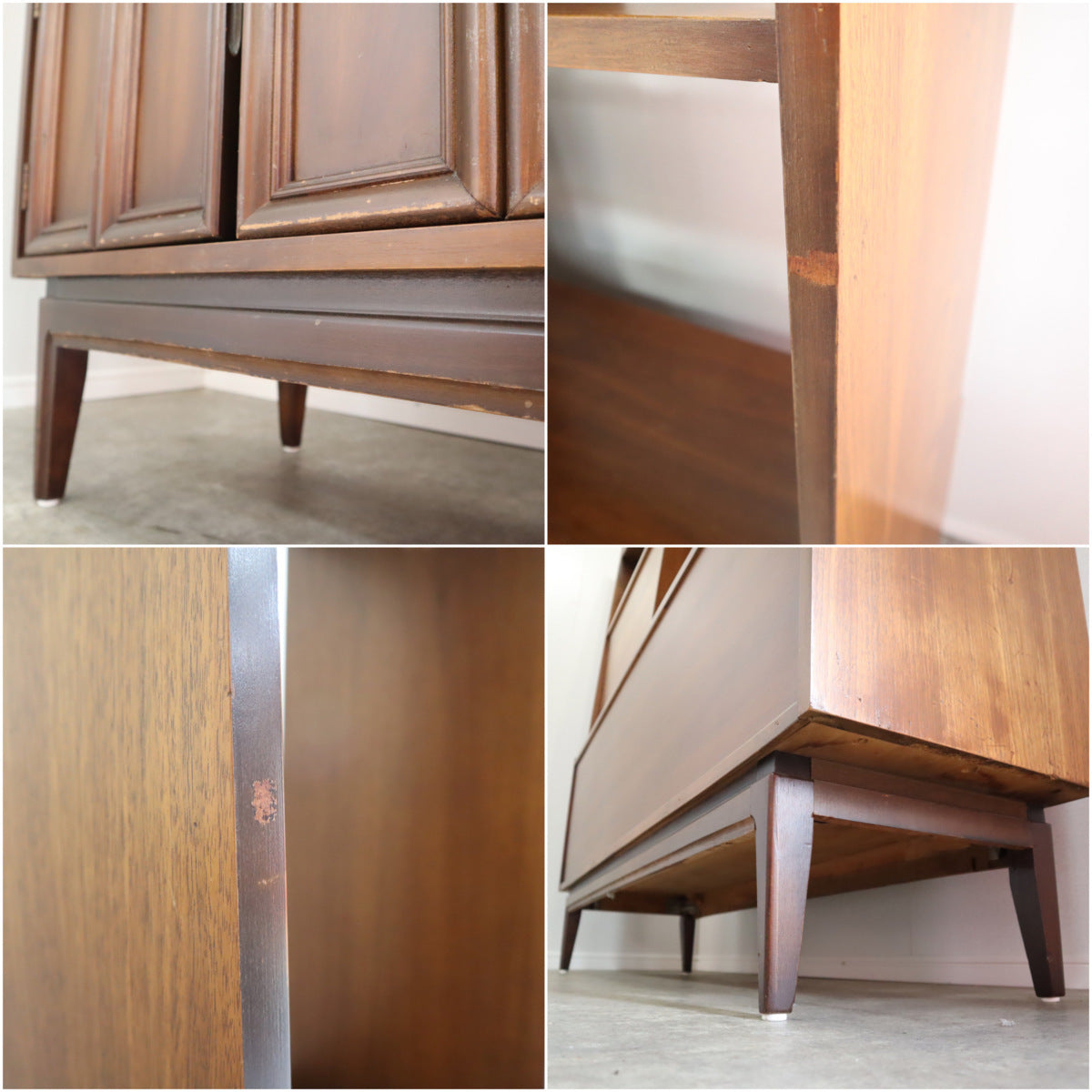 アメリカンヴィンテージ ブックシェルフ 収納棚 引き出し付き ミッド