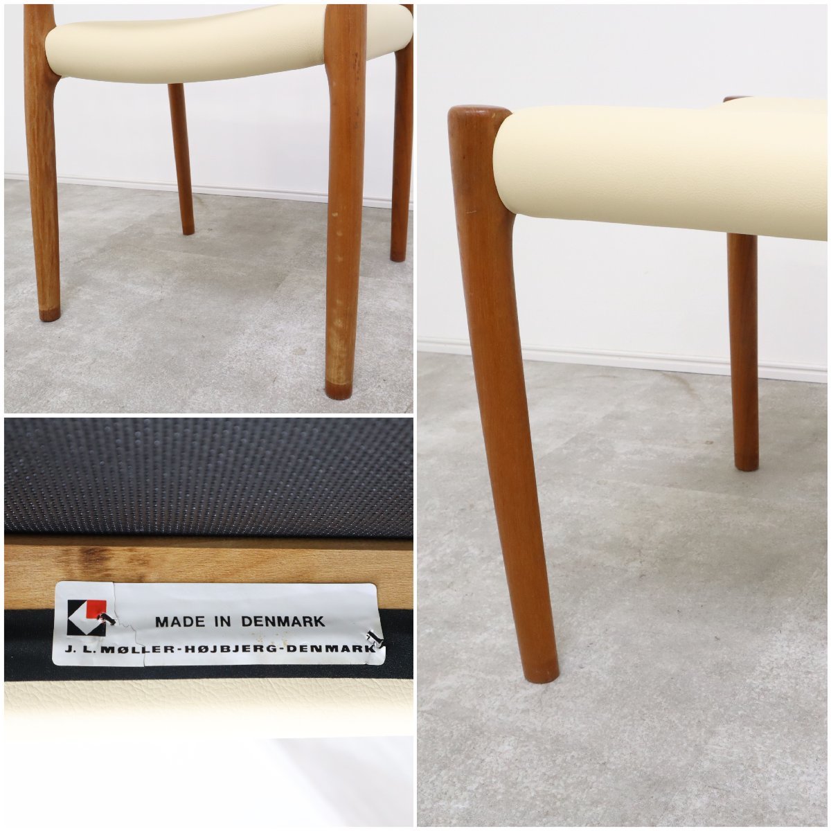 J.L.Moller デンマーク No.85 チェア チーク 無垢材 北欧 モダン ダイニングチェア 座面張替え No.4【05B22050 –  バナルオンラインショップ（BANUL）の通販ならBANUL