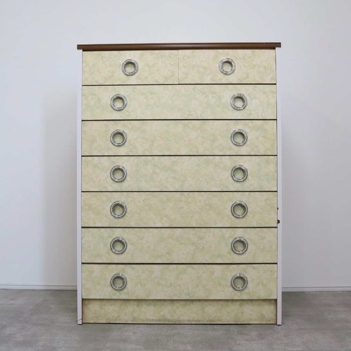 昭和レトロ チェスト 箪笥 花柄 引き出し収納 レトロポップ 収納