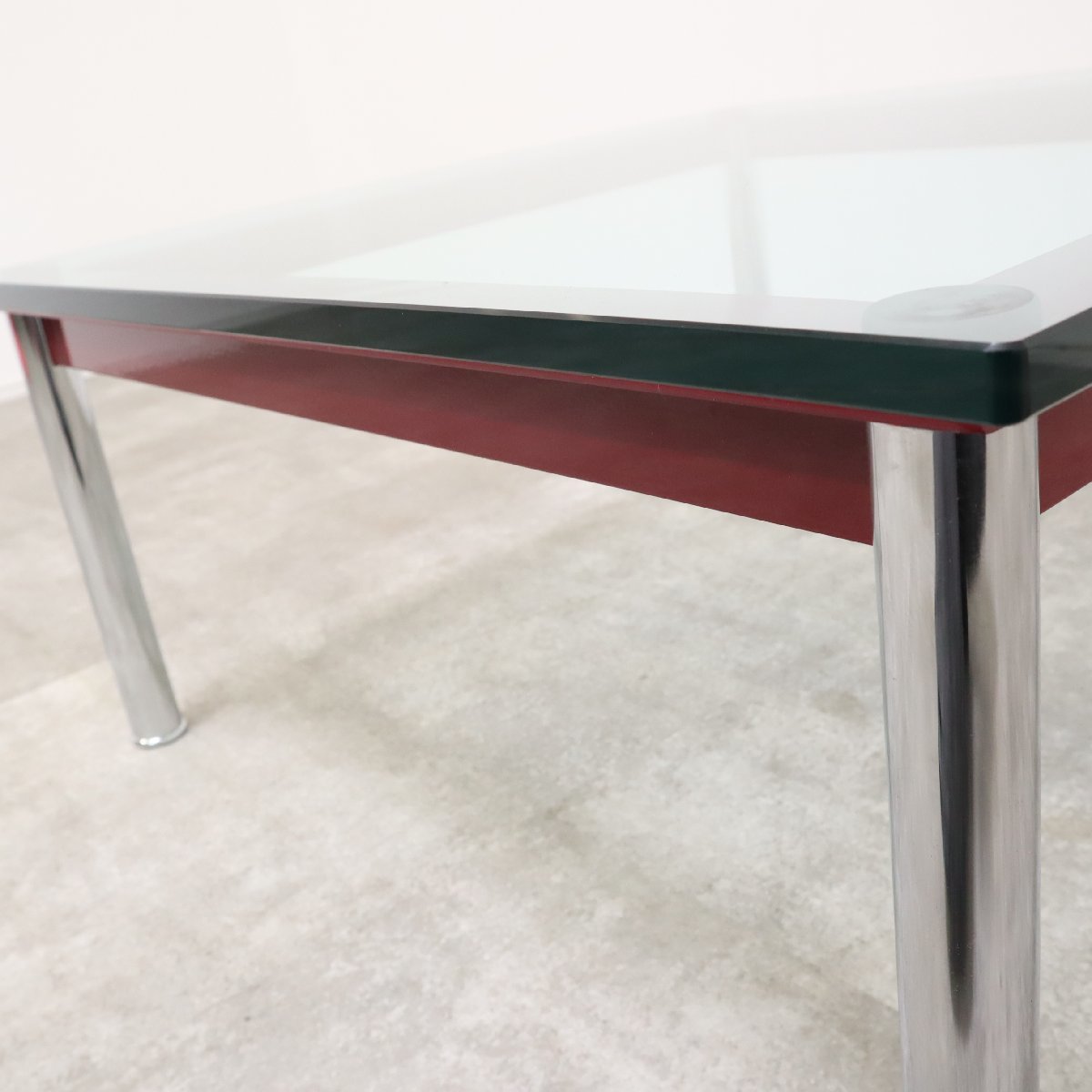 引取限定】Cassina カッシーナ ガラステーブル ローテーブル LC10-P