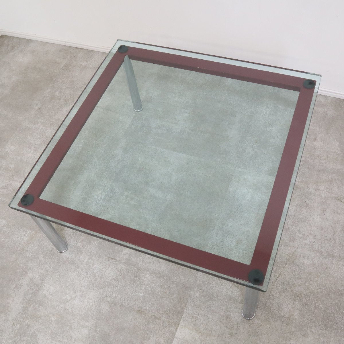 引取限定】Cassina カッシーナ ガラステーブル ローテーブル LC10-P