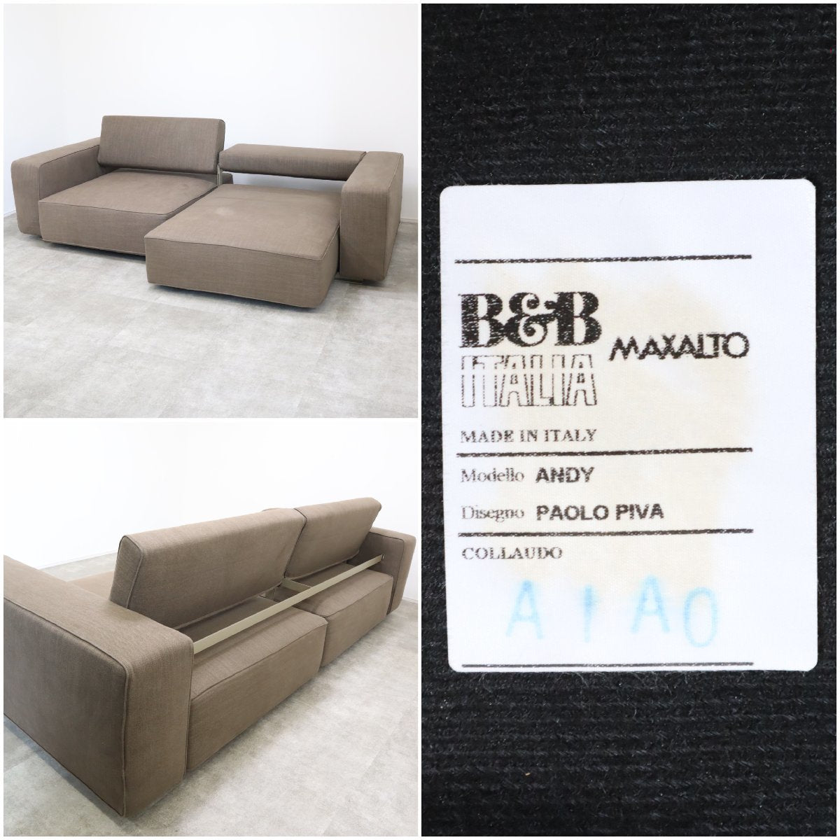 B &B ITALIA ANDYのシリーズ オットマン B & B Italia 'Andy' Red