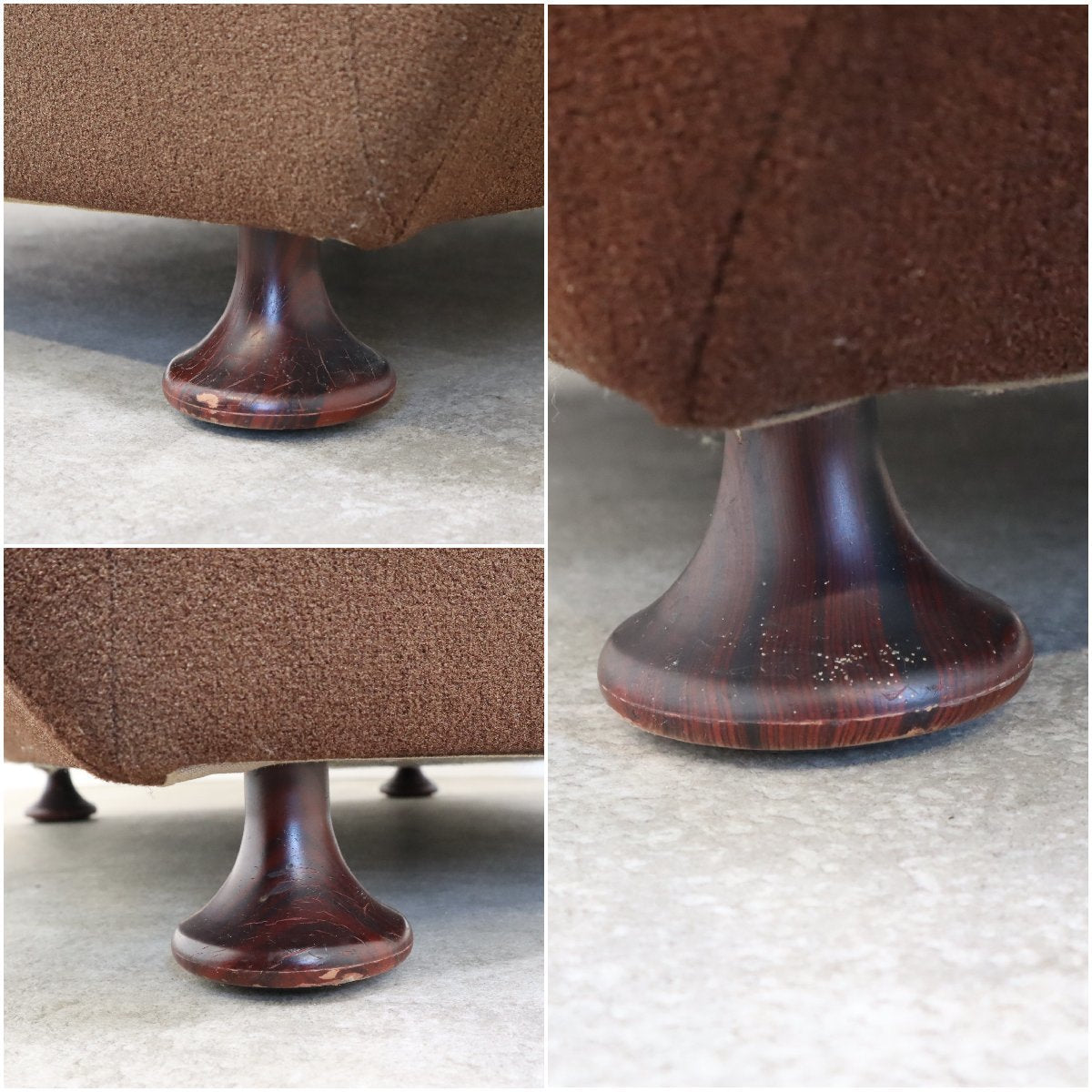 1人掛けソファ 昭和レトロ ストライプ ヴィンテージ モケット 1P